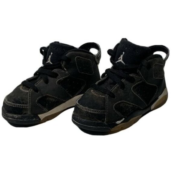 Nike Air Jordan 6 2009 Retro Baby Toddler 7 C Black 384667-002 - Picture 1 of 11